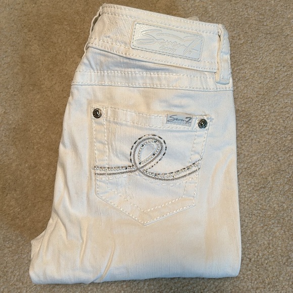 Seven 7 White Jeans - Picture 4 of 6
